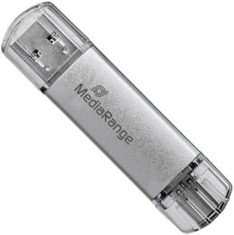 Флеш-накопичувач MediaRange USB 3.0 combo flash drive, with USB Type-C plug, 32GB (MR936)