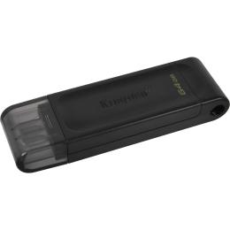 Флеш-накопичувач Kingston 64Gb USB3.2 Type-C DataTraveler 70 Black (DT70/64GB)