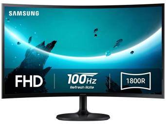Монітор 24" Samsung Essential S3 Curved (LS24D360GAIXUA) 1920x1080 (FullHD) VA 100 Hz