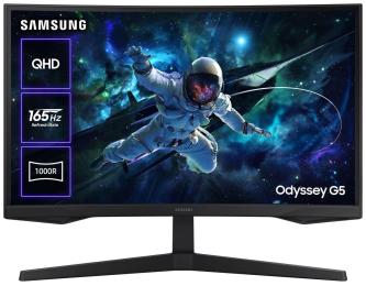 Монітор 27" Samsung Odyssey G5 Curved (LS27CG550EIXUA) 2560x1440 (QHD, 2K) VA 165 Hz