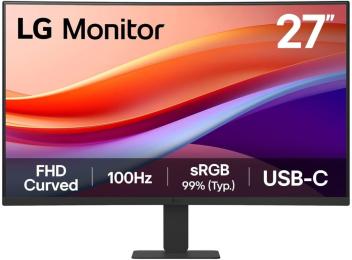 Монітор 27" LG 27U421A-B Curved (27U421A-B) 1920x1080 (FullHD) VA 100 Hz