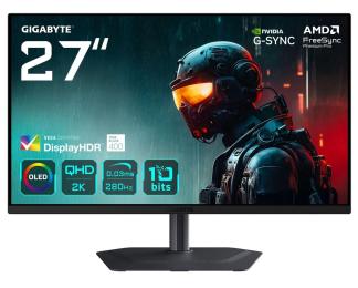 Монітор 27" GIGABYTE MO27Q2A (MO27Q2A Gaming Monitor) 2560x1440 (QHD, 2K) QD-OLED 280 Hz