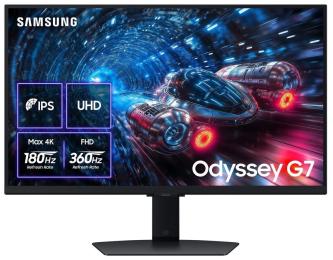 Монітор 27" Samsung Odyssey G7 Dual Mode (LS27FG706EIXUA) 3840х2160 (UHD, 4K) IPS 180/360 Hz