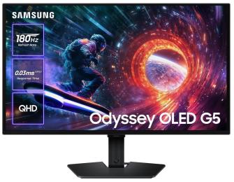 Монітор 27" Samsung Odyssey OLED G5 (LS27FG502SIXUA) 2560x1440 (QHD, 2K) QD-OLED 180 Hz