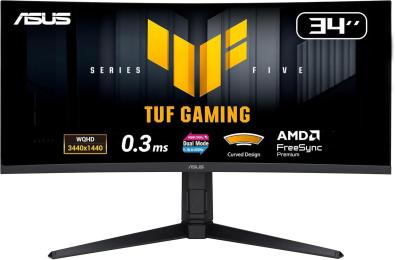 Монітор 34" ASUS TUF Gaming VG34WQL5A Curved Dual Mode (90LM0CI1-B01171) 3440x1440 (Ultra-Wide 2K) VA 200/400 Hz