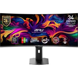 Монітор 34" MSI MPG 341CQR X36 Curved (MPG 341CQR X36) 3440x1440 (Ultra-Wide 2K) QD-OLED 360 Hz