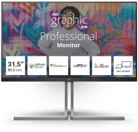 Монітор 31.5" AOC U32U3CV (U32U3CV) 3840х2160 (UHD 4K) IPS 60 Hz