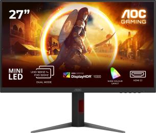 Монітор 27" AOC U27G4XM Mini-LED (U27G4XM) 3840х2160 (UHD 4K) IPS 160/320 Hz