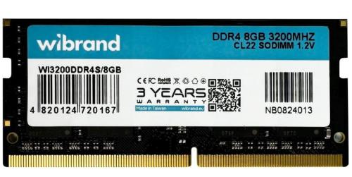 Модуль пам'яті Wibrand DDR4 8GB 3200MHz CL22 SODIMM (WI3200DDR4S/8GB)