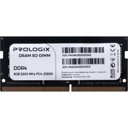 Модуль пам'яті ProLogix DDR4 8GB SO-DIMM 3200MHz (PRO8GB3200D4S)