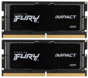 Модуль пам'яті Kingston Fury DDR5 16GB (2x8) SO-DIMM 4800 MHz Impact (KF548S38IBK2-16)