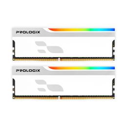 Модуль пам'яті ProLogix DDR4 16GB (2x8) Onyx 3600Mhz White RGB (PRO16GB3600YWR4K)
