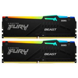 Модуль пам'яті Kingston Fury DDR5 64Gb (2x32) Beast RGB 5600 Mhz (KF556C40BBAK2-64)