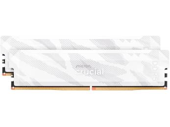 Модуль пам'яті Crucial DDR5 32GB (2X16) Pro 6400Mhz Overclocking White EXPO/XMP (CP2K16G64C32U5W)