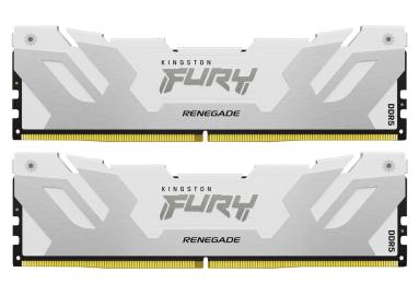 Модуль пам'яті Kingston Fury DDR5 32GB (2x16) 6400MHz Renegade Silver/White XMP (KF564C32RWK2-32)