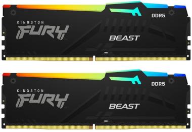 Модуль пам'яті Kingston Fury DDR5 32GB (2x16) 6400MHz Beast RGB EXPO (KF564C32BBEAK2-32)