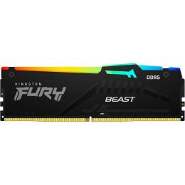 Модуль пам'яті Kingston Fury DDR5 128GB (4x32) 5600MHz Beast RGB XMP (KF556C40BBAK4-128)