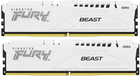 Модуль пам'яті Kingston Fury DDR5 32GB (2x16) 5600MHz Beast White EXPO (KF556C36BWEK2-32)