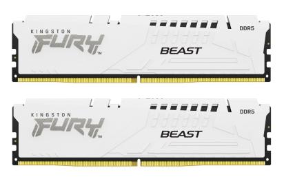 Модуль пам'яті Kingston Fury DDR5 64GB (2x32) 5600MHz Beast White (KF556C40BWK2-64)