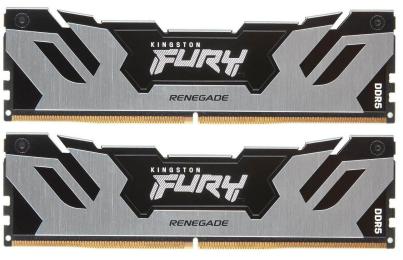 Модуль пам'яті Kingston Fury DDR5 96GB (2x48) 6400MHz Renegade Silver XMP (KF564C32RSK2-96)