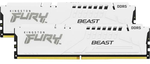 Модуль пам'яті Kingston Fury DDR5 32GB (2x16) 5200MHz Beast White EXPO (KF552C36BWEK2-32)