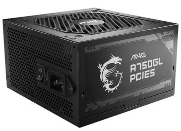 Блок живлення MSI MAG 750W PCIE5 (A750GL) 80+ Gold (MAG A750GL PCIE5) Black Б/в