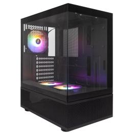 Корпус 1stPlayer Mi7-A-BK-2F7R-1F7 Black без БП (Mi7-A-BK-2F7R-1F7)