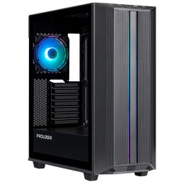 Корпус ProLogix E122 Tempered Glass&Mesh Black (E122 Black)