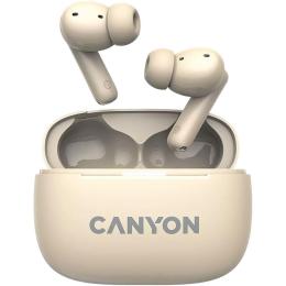 Навушники Canyon TWS headset OnGo TWS-10 ANC+ENC Beige (CNS-TWS10BG)