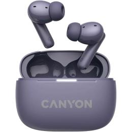 Навушники Canyon TWS headset OnGo TWS-10 ANC+ENC Purple (CNS-TWS10PL)