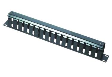 Організатор кабелю Cablexpert 1U 19" (19C-CM2) з металевою кришкою