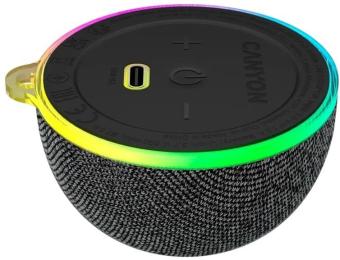 Портативна акустика Canyon Magnetic BT speaker OnMove 13 5W Black (CNE-CBTSP13B)