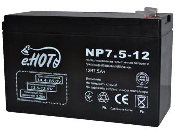 Акумуляторна батарея для ДБЖ Enot AGM 12 V / 7.5 А*ч (NP7.5-12)