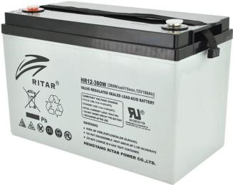 Акумуляторна батарея для ДБЖ Ritar AGM 12 V / 100 А*ч (HR12380W)