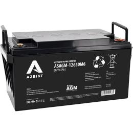 Акумуляторна батарея для ДБЖ Azbist AGM 12 V / 65 А*ч (ASAGM-12650M6)