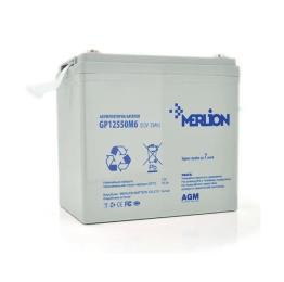 Акумуляторна батарея для ДБЖ Merlion AGM 12 V / 55 А*ч (GP12550M6)