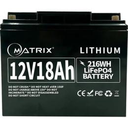 Акумуляторна батарея для ДБЖ Matrix 12.8 V / 18 А*ч (MLR 1218)