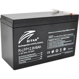 Акумуляторна батарея для ДБЖ Ritar LiFePO4 12.8 V / 6 А*ч (R-LFP 12.8V 6Ah)
