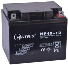 Акумуляторна батарея для ДБЖ Matrix AGM VRLA 12 V / 40 А*ч (NP40-12)