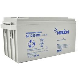 Акумуляторна батарея для ДБЖ Merlion AGM 12 V / 65 А*ч (GP12650M6)