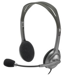 Комп'ютерна гарнітура Logitech H110 Silver (981-000271)