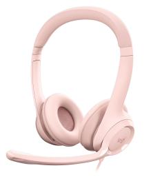 Гарнітура Logitech H390 USB Rose (981-001281)