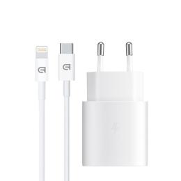 Зарядний пристрій ArmorStandart AR-TA800W USB-C 25W White + кабель USB-C to Lightning (ARM77719)