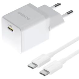 Зарядний пристрій Baseus Palm Fast Charger 20W (Type-C) + Кабель Type-C to Type-C 60W (1m) white (P10111602213-01)