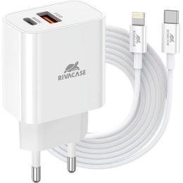 Зарядний пристрій Rivacase PS4102 WD5, PD 20W+QC3.0, білий (PS4102 WD5 (White))