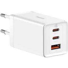 Зарядний пристрій Baseus GaN5 Pro 65W (2 Type-С+USB ) + Кабель Type-C to Type-C 100W (1m) white (CCGP120202)