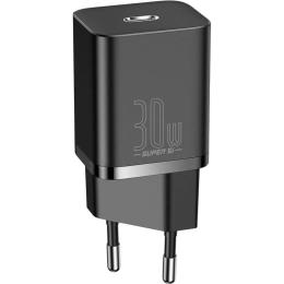 Зарядний пристрій Baseus Super Silicone PD 30W (1Type-C) black (CCSUP-J01)