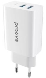 Зарядний пристрій Proove Rapid 30W (2 USB + Type-C) white (WCRP30210002)