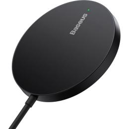 Зарядний пристрій Baseus Simple Mini3 Magnetic Wireless Charger 15W black (CCJJ040001)