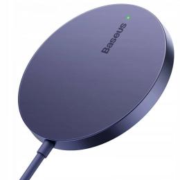 Зарядний пристрій Baseus Simple Mini3 Magnetic Wireless Charger 15W purple (CCJJ040205)